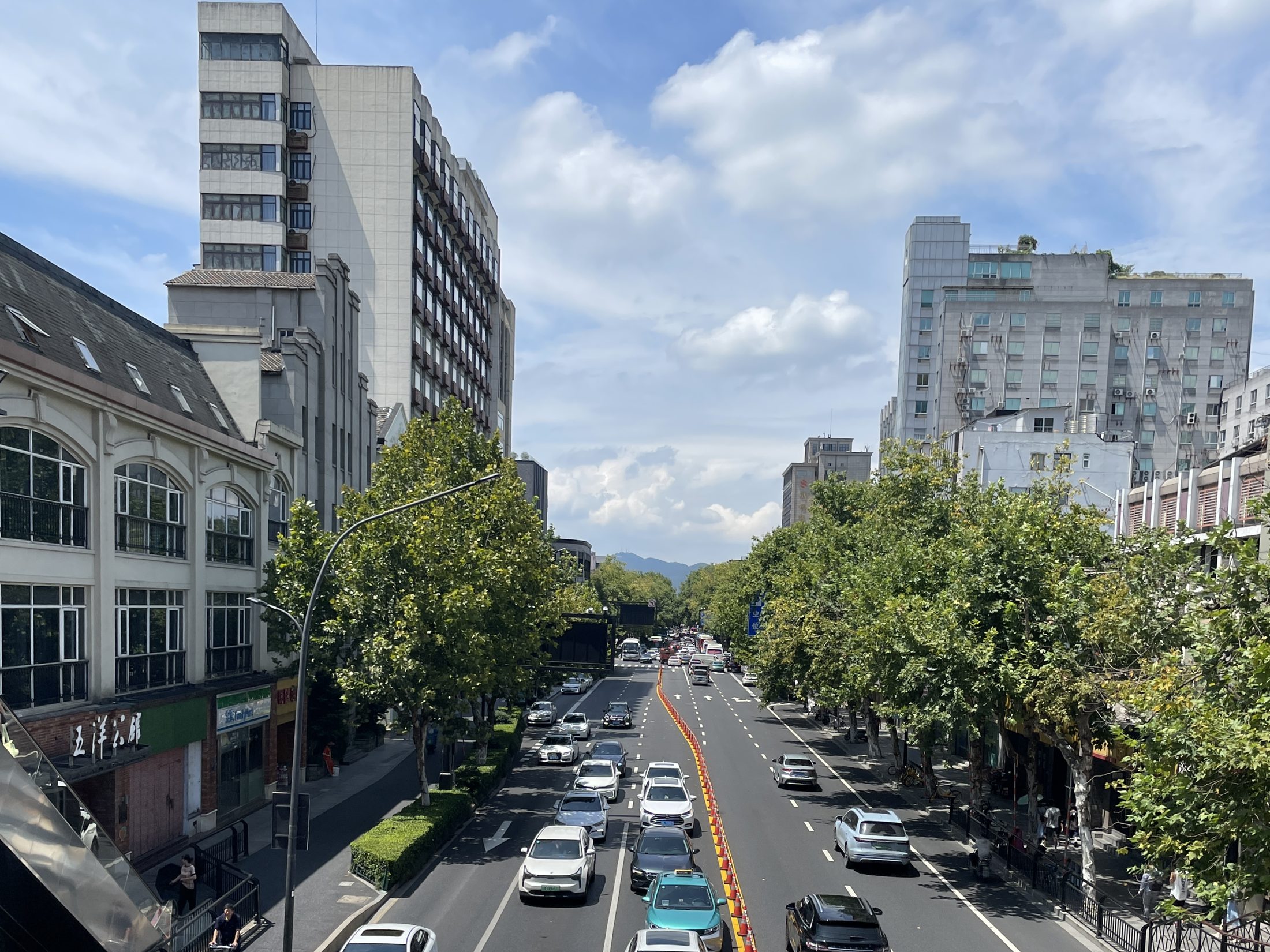 Hubin Pedestrian Street in Hangzhou.