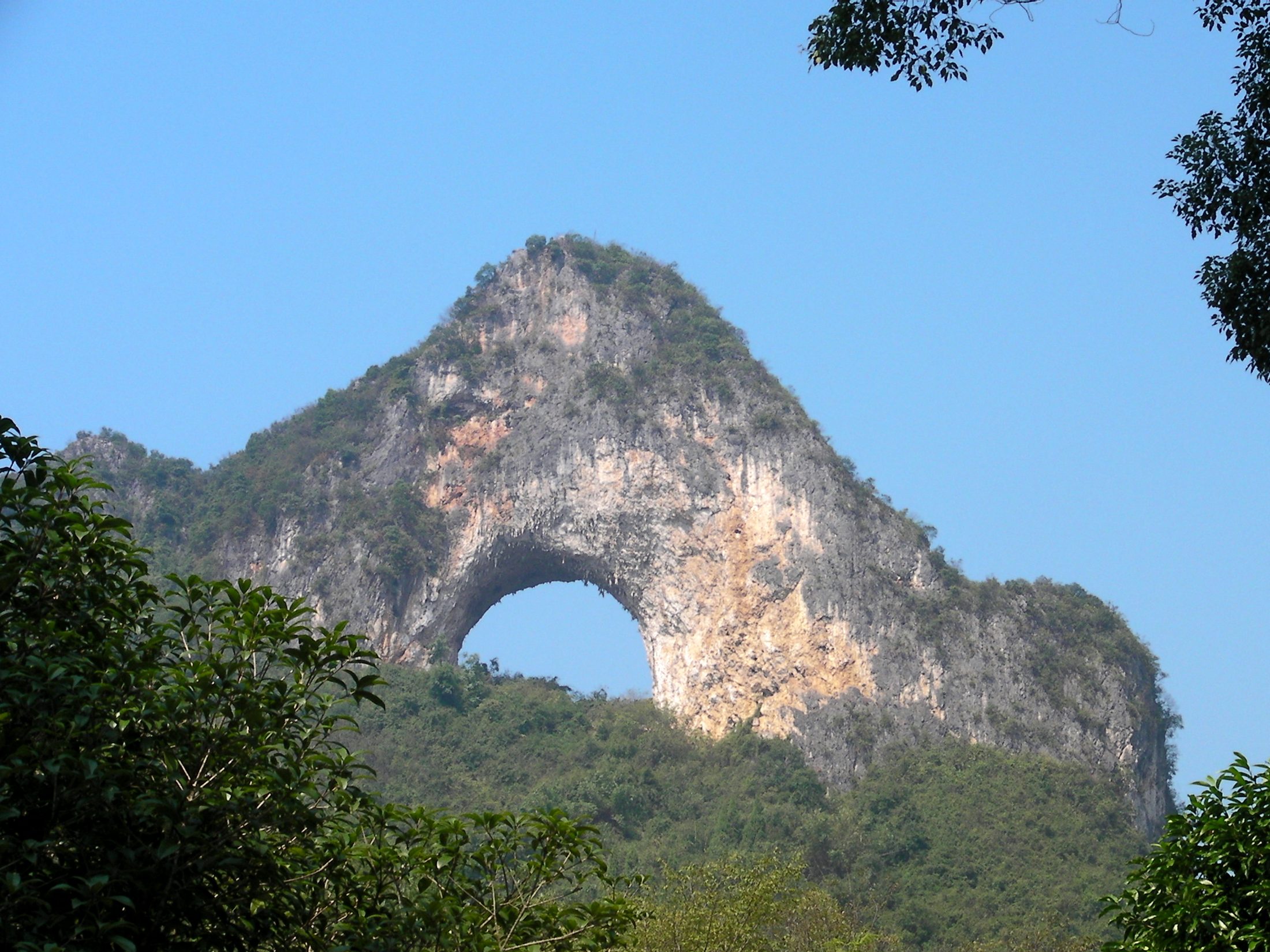 Moon Hill in Yangshuo.