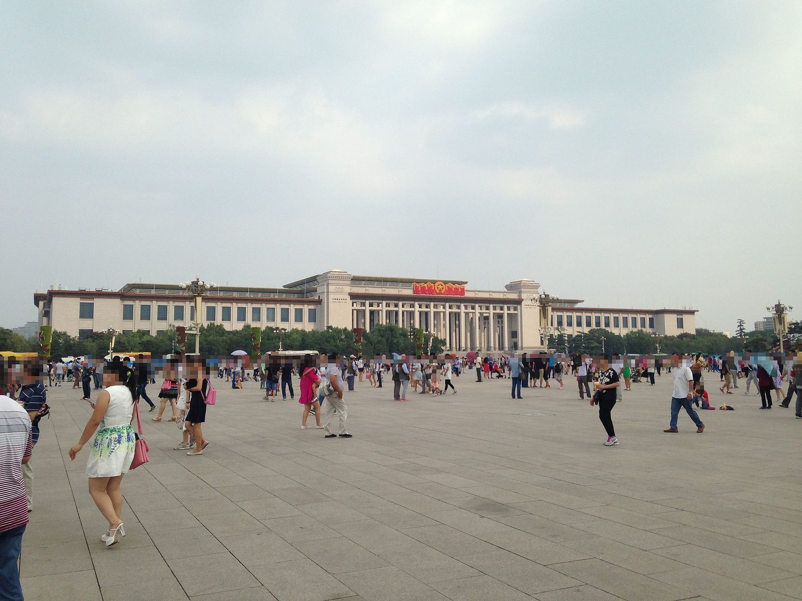 National Museum of China facade seen from Tiananmen Square.